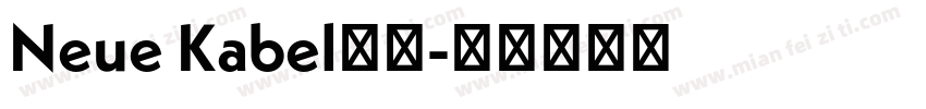 Neue Kabel字体字体转换